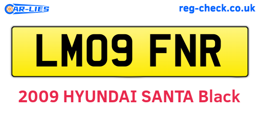 LM09FNR are the vehicle registration plates.