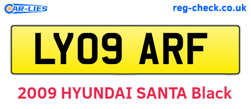 LY09ARF are the vehicle registration plates.