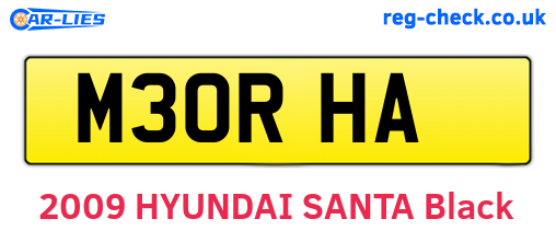 M30RHA are the vehicle registration plates.