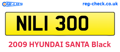 NIL1300 are the vehicle registration plates.