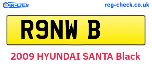 R9NWB are the vehicle registration plates.