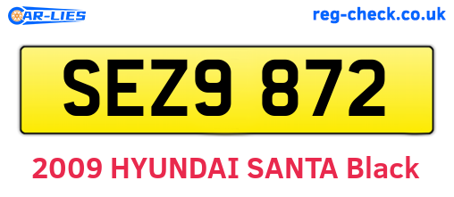 SEZ9872 are the vehicle registration plates.