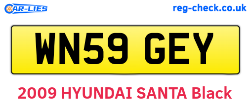 WN59GEY are the vehicle registration plates.