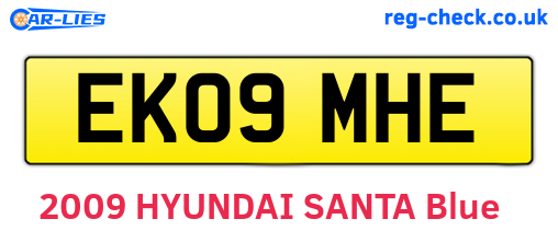 EK09MHE are the vehicle registration plates.