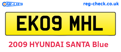 EK09MHL are the vehicle registration plates.