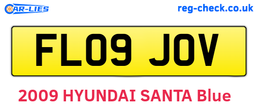 FL09JOV are the vehicle registration plates.