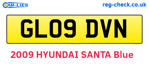 GL09DVN are the vehicle registration plates.