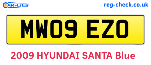 MW09EZO are the vehicle registration plates.
