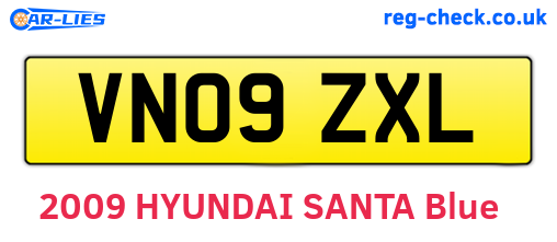 VN09ZXL are the vehicle registration plates.