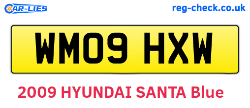 WM09HXW are the vehicle registration plates.