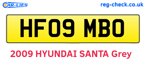 HF09MBO are the vehicle registration plates.
