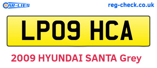 LP09HCA are the vehicle registration plates.