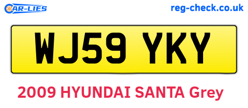 WJ59YKY are the vehicle registration plates.