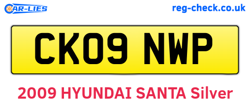 CK09NWP are the vehicle registration plates.