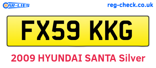 FX59KKG are the vehicle registration plates.