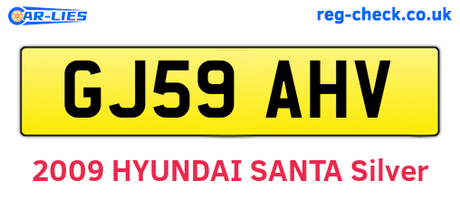 GJ59AHV are the vehicle registration plates.