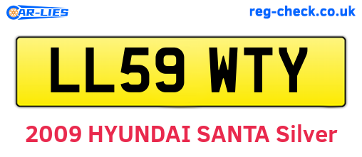 LL59WTY are the vehicle registration plates.