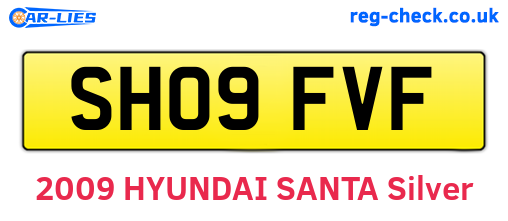 SH09FVF are the vehicle registration plates.