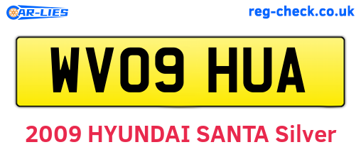WV09HUA are the vehicle registration plates.