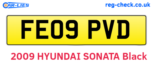 FE09PVD are the vehicle registration plates.