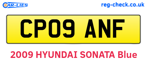 CP09ANF are the vehicle registration plates.