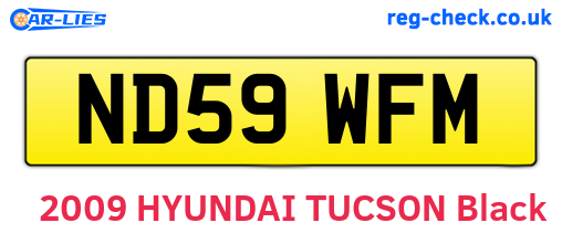 ND59WFM are the vehicle registration plates.