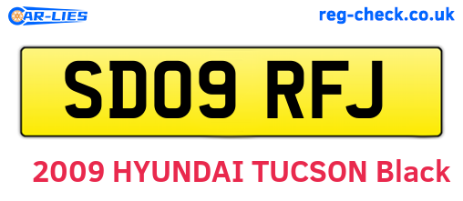 SD09RFJ are the vehicle registration plates.