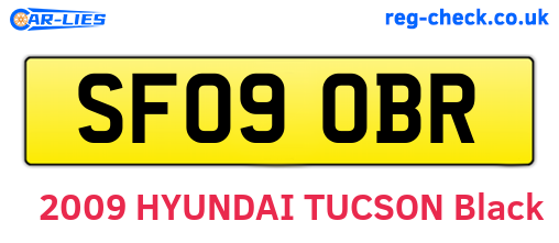 SF09OBR are the vehicle registration plates.