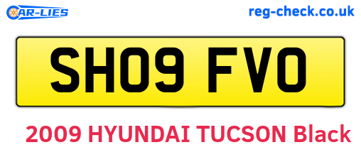 SH09FVO are the vehicle registration plates.