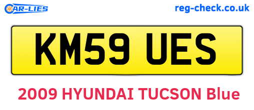 KM59UES are the vehicle registration plates.