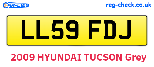 LL59FDJ are the vehicle registration plates.