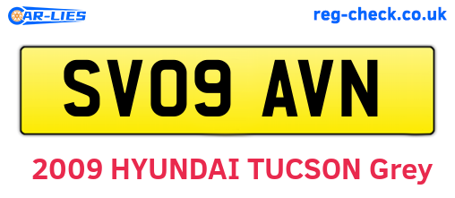 SV09AVN are the vehicle registration plates.