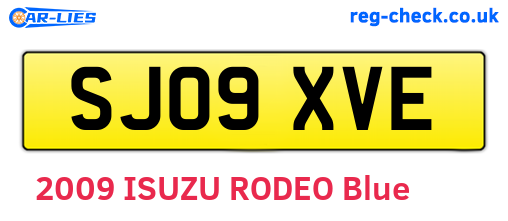 SJ09XVE are the vehicle registration plates.