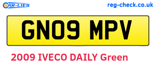 GN09MPV are the vehicle registration plates.