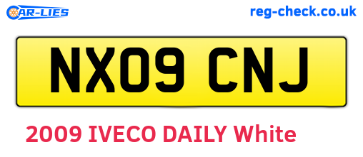 NX09CNJ are the vehicle registration plates.