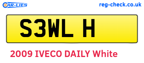S3WLH are the vehicle registration plates.