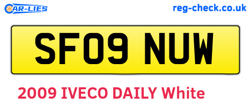 SF09NUW are the vehicle registration plates.
