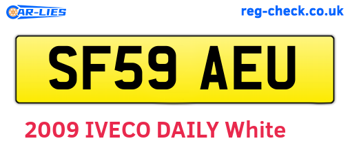 SF59AEU are the vehicle registration plates.