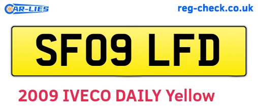 SF09LFD are the vehicle registration plates.