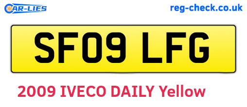 SF09LFG are the vehicle registration plates.