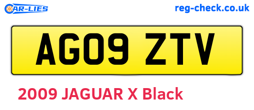 AG09ZTV are the vehicle registration plates.