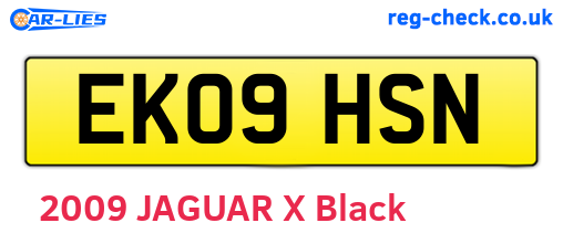 EK09HSN are the vehicle registration plates.