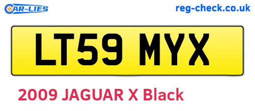 LT59MYX are the vehicle registration plates.