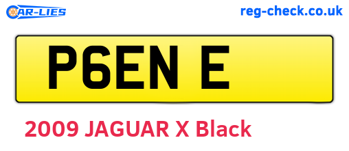 P6ENE are the vehicle registration plates.