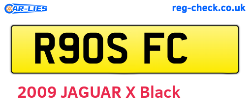R90SFC are the vehicle registration plates.