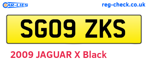 SG09ZKS are the vehicle registration plates.