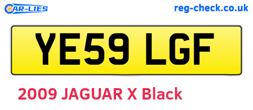 YE59LGF are the vehicle registration plates.