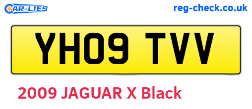 YH09TVV are the vehicle registration plates.