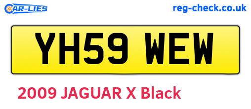 YH59WEW are the vehicle registration plates.