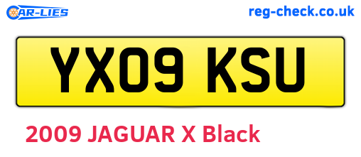 YX09KSU are the vehicle registration plates.